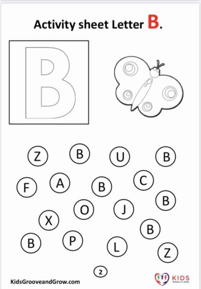 Color and Identify Letters - kidsgrooveandgrow.com