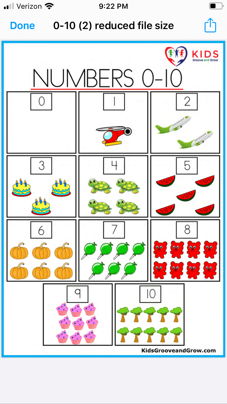 Maths Counting Pre Post Assessment Numbers 0 10 Made By The Mms 4 Printable Zoo Animals Count 