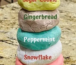 How to make Holiday Frosting Playdough