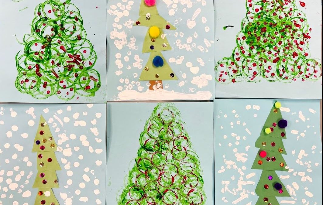 10 Christmas Tree Art Ideas for Kids