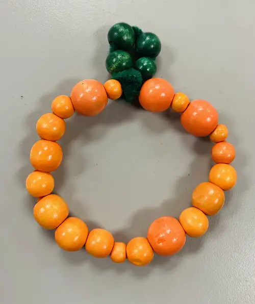 Pumpkin Bead Bracelet