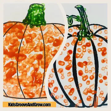 Pumpkin Q-tip art