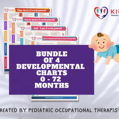 Printable developmental charts for kids – fine motor, gross motor, sensory, and self-care