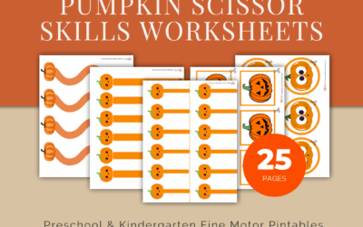 Pumpkin Scissors Skills Worksheets Preschoolers Actually Love to Use