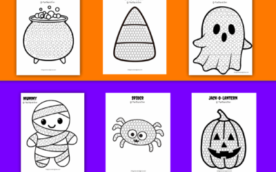 Halloween Q-Tip Painting to Build Strong Grasp and Precision