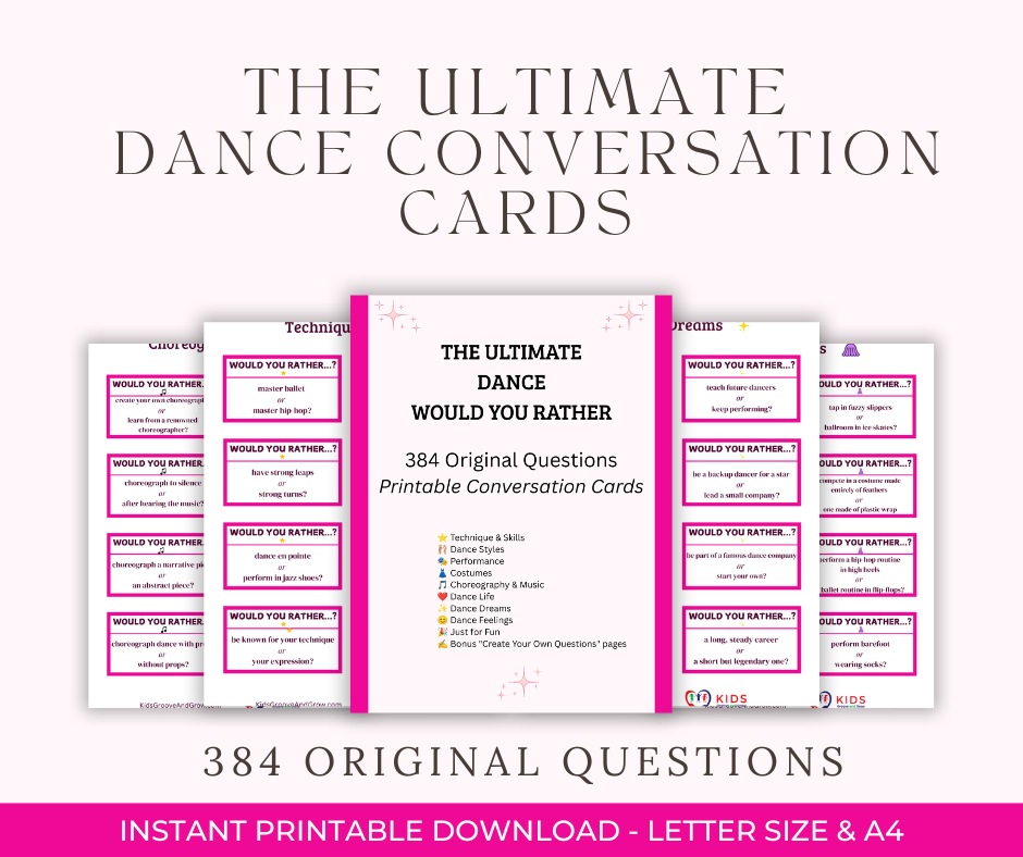 The Ultimate Dance Would You Rather Cards | 384 Printable Questions for Kids & Teens